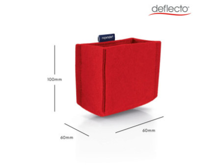 magnetoplan Pot à crayons magnetoTray, moyen, rouge