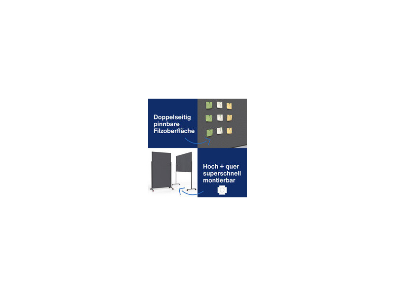 magnetoplan Tableau de présentation design VarioPin, violet