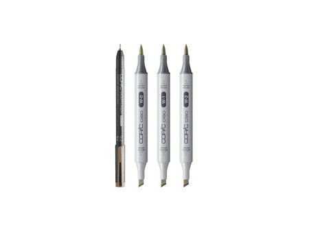 COPIC Marqueur ciao, kit 3+1 SHADE 'Light Warm Gray'