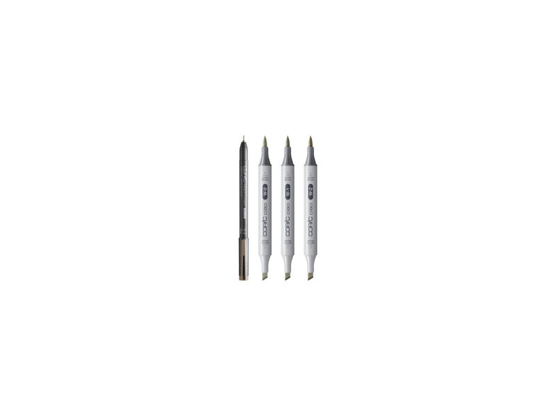 COPIC Marqueur ciao, kit 3+1 SHADE 'Light Warm Gray'