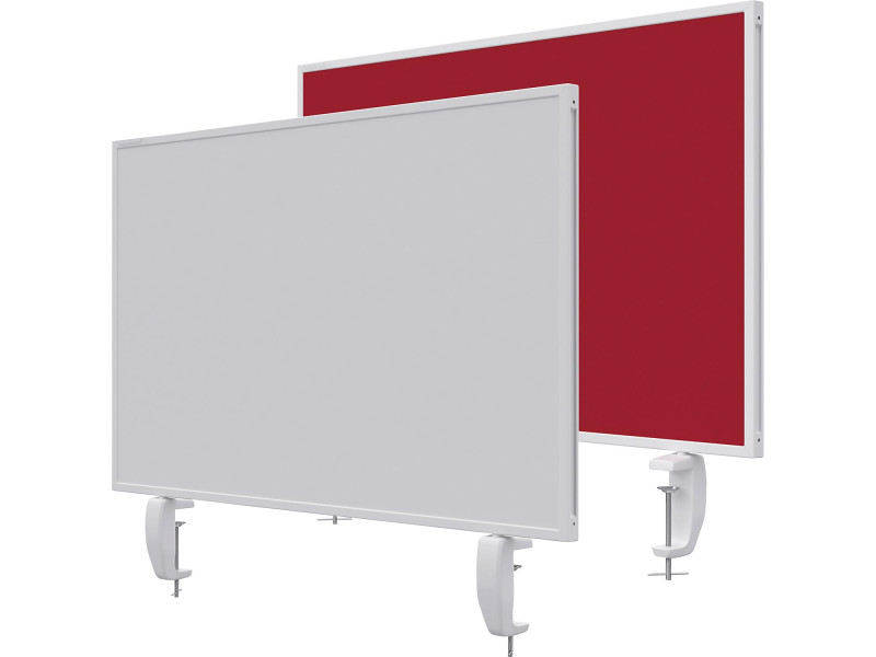 magnetoplan Cloison de séparation de bureau VarioPin, rouge
