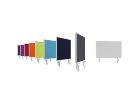magnetoplan Cloison de séparation de bureau VarioPin, gris
