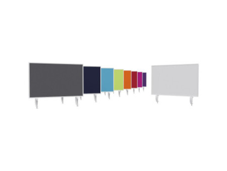 magnetoplan Cloison de séparation de bureau VarioPin, gris