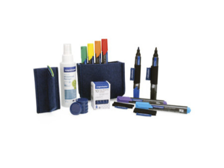 magnetoplan Kit Whiteboard Essentials, bleu
