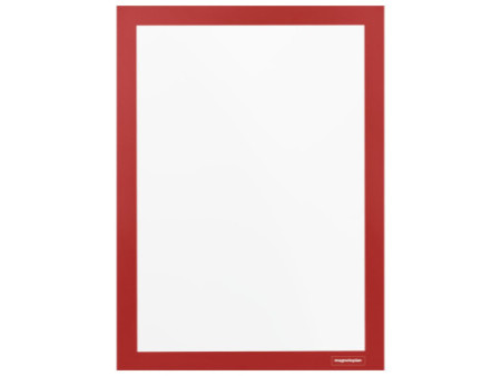 magnetoplan Cadre d'affichage magnetofix, A4, rouge