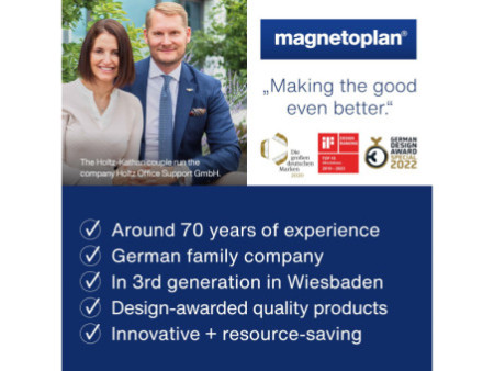 magnetoplan Cadre d'affichage magnetofix, A4, argent