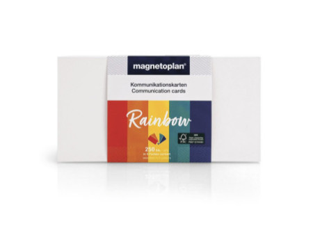 magnetoplan Carte de présentation 'Rainbow', 200 x 100 mm
