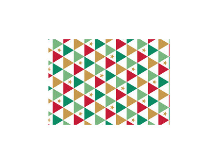 SUSY CARD Papier cadeau de Noël 'triangles'