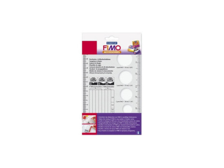 Fimo gabarit, règle inclu, en plastique flexible et