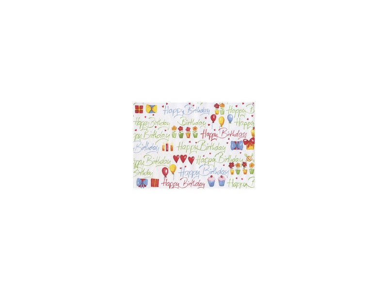SUSY CARD Papier cadeau "Birthday", sur rouleau