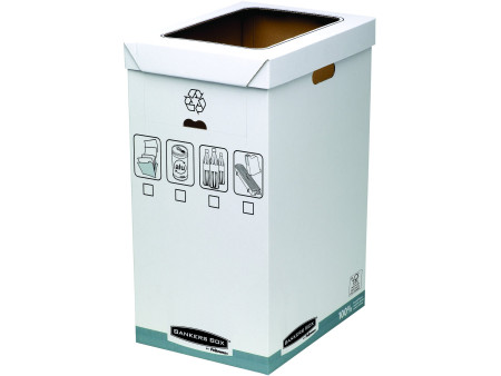 Fellowes BANKERS BOX SYSTEM Collecteur de recyclage, blanc