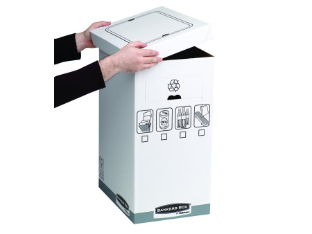 Fellowes BANKERS BOX SYSTEM Collecteur de recyclage, blanc
