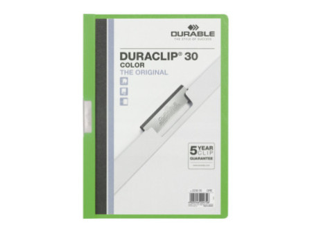 DURABLE chemise à clip DURACLIP COLOR 30, format A4, vert