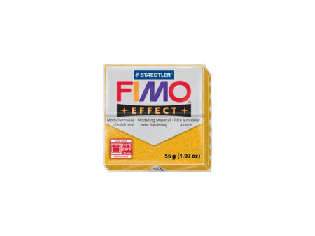 FIMO Pâte à modeler EFFECT, à cuire, or glitter, 56 g