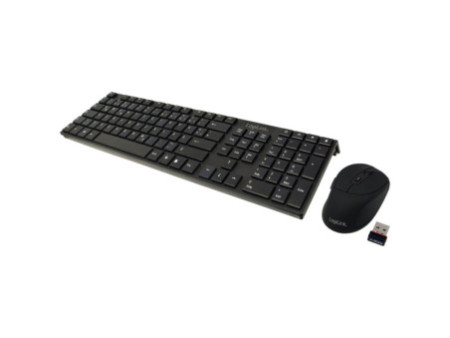 LogiLink Desktop Set I-Style Slim, kabellos, schwarz