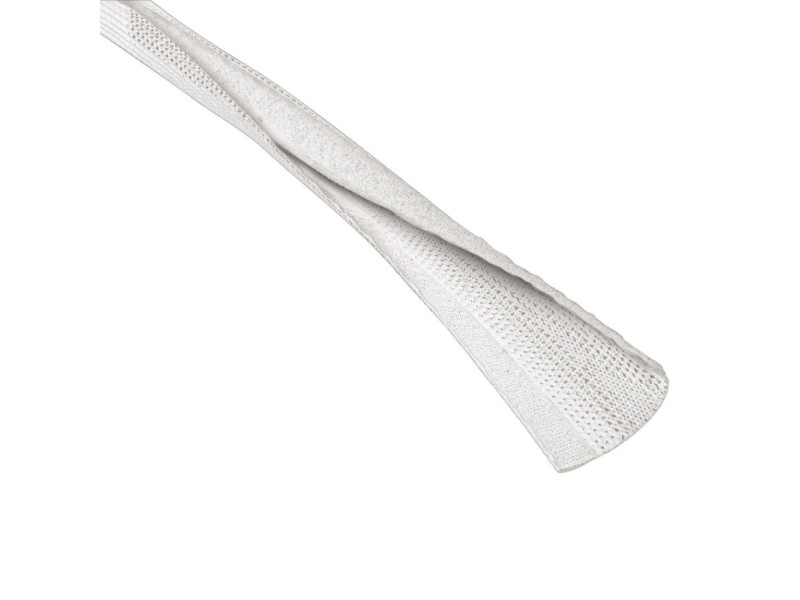 hama tube-faisceau de câbles, tuyau de textile, blanc, (L):