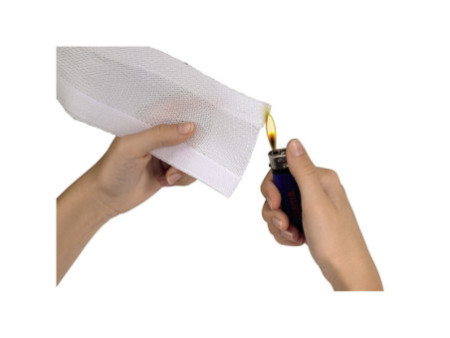 hama tube-faisceau de câbles, tuyau de textile, blanc, (L):