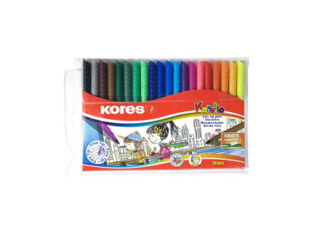 Kores feutre de coloriage Korello,étui plastique de 10,mince