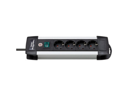 brennenstuhl Steckdosenleiste &acute,Premium-Alu-Line&acute,, 4-fach