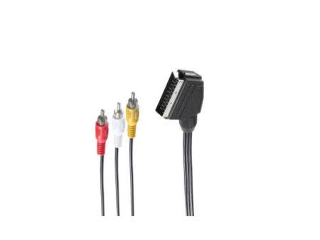 shiverpeaks BASIC-S câble Scart, connecteur mâle - 3 Cinch