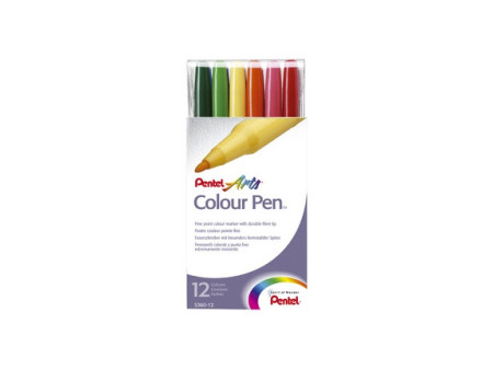 PentelArts Feutre couleur Colour Pen, étui de 12