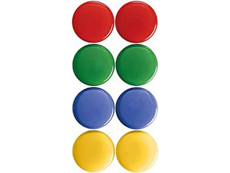 magnetoplan aimants de signalisation 30 mm, assortis