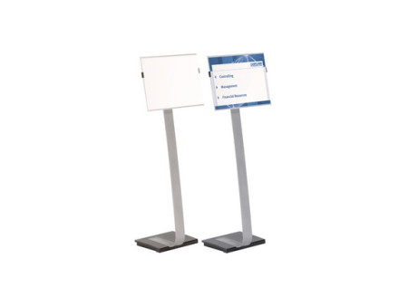 DURABLE porte-brochures, format A4, argent métallique