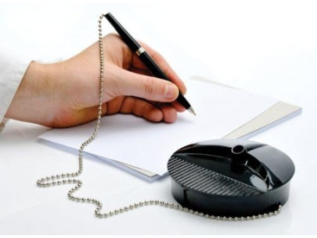 Fellowes Stylo à bille sur socle, noir