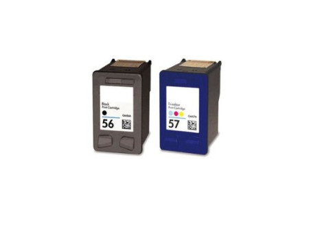 Multipack compatible HP 56 + HP 57 (2 cartouches)