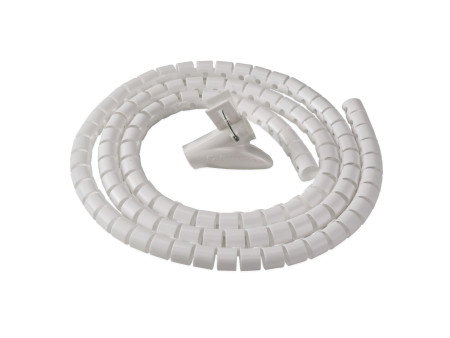 Fellowes Gaine de câbles Câble Zip, longueur: 2,0 m, blanc