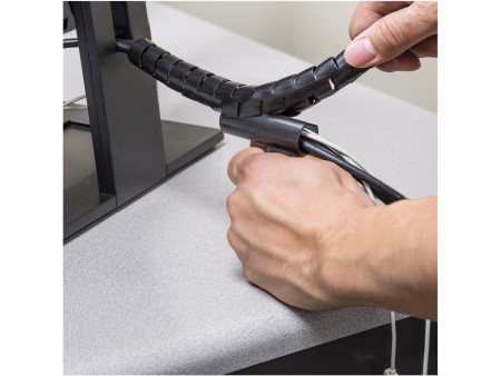 Fellowes Gaine de câbles Câble Zip, longueur: 2,0 m, noir