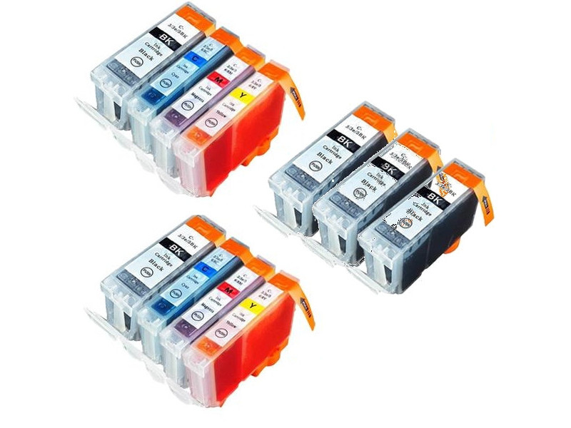 Multipack compatible Canon BCI3XX (11 cartouches)