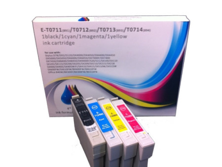 MultiPack compatible EPSON T0715 (4 cartouches)
