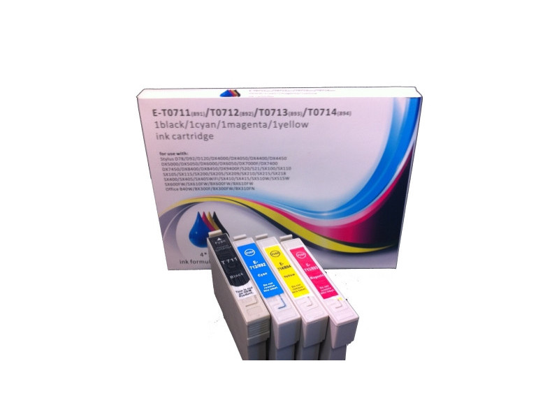 MultiPack compatible EPSON T0715 (4 cartouches)