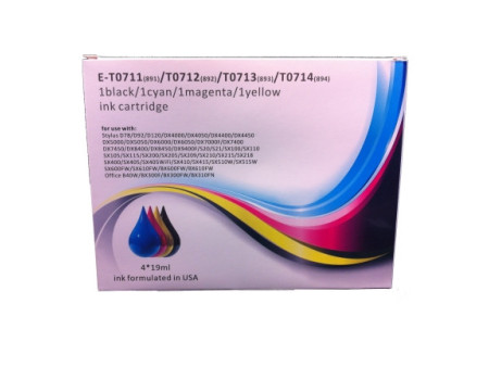 MultiPack compatible EPSON T0715 (4 cartouches)