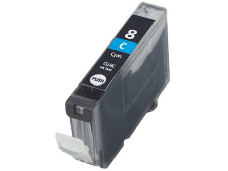 Cartouche compatible Canon CLI-8C (avec puce)