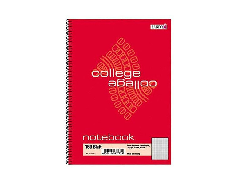 LANDRÉ bloc-notes 'college', A5, 160 feuilles, quadrillé,