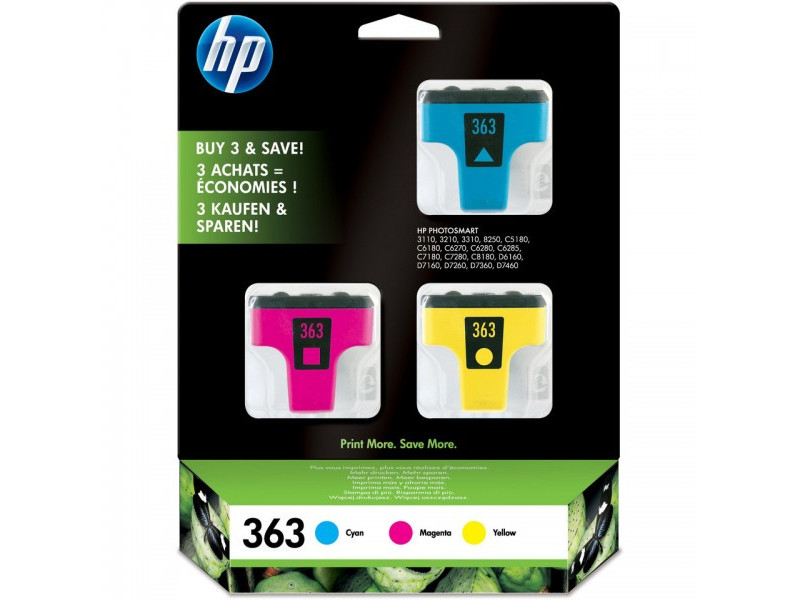 Multipack HP 363 Couleur (3 cartouches)