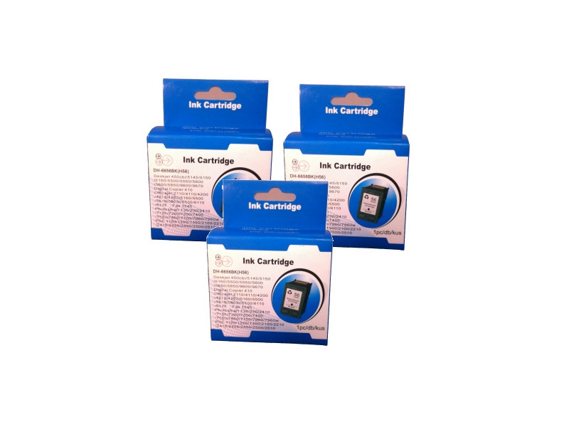 Multipack compatibles HP 56X (3 cartouches)