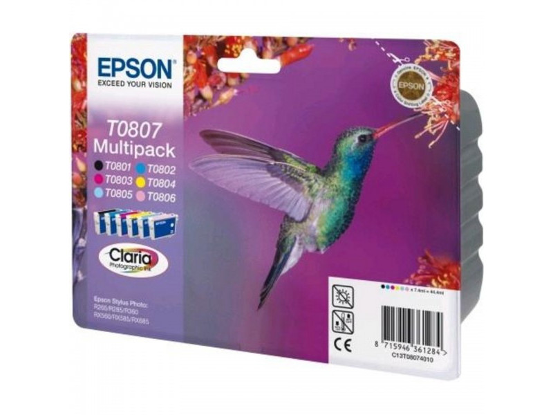 MultiPack Epson T0807 (6 cartouches)