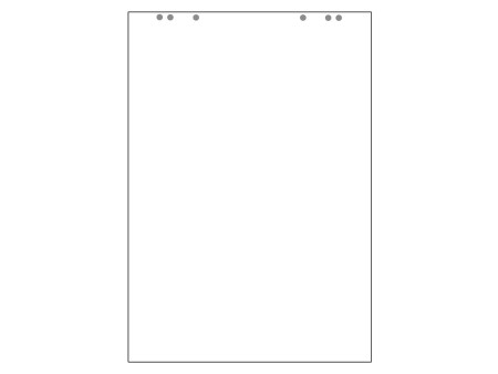 LANDRÉ bloc paperboard, 20 feuilles, uni, 650 x 980 mm