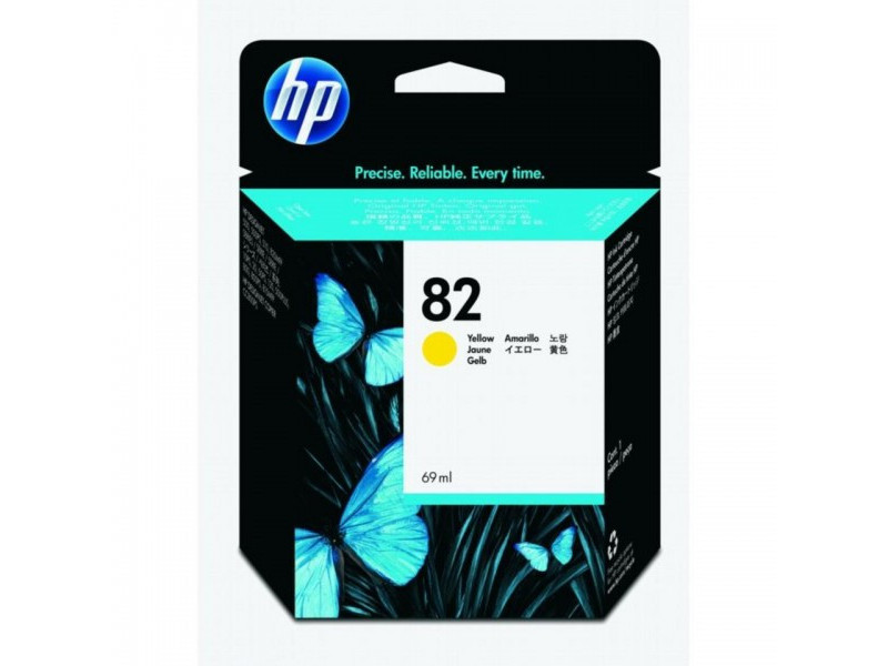 Cartouche HP 82 - Jaune (69 ml)