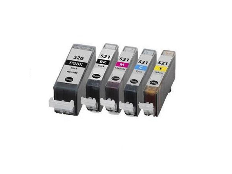 Multipack compatible Canon CLI-521 et PGI-520 (5 cartouches)