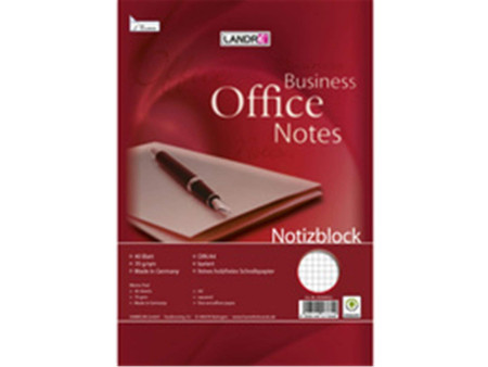 LANDRÉ bloc-notes à spirale, format A4, 40 feuilles,