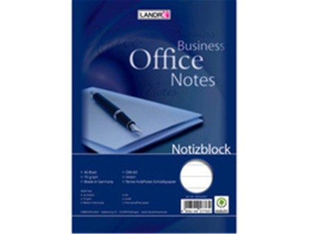 LANDRÉ bloc-notes à spirale, format A5, 40 feuilles,