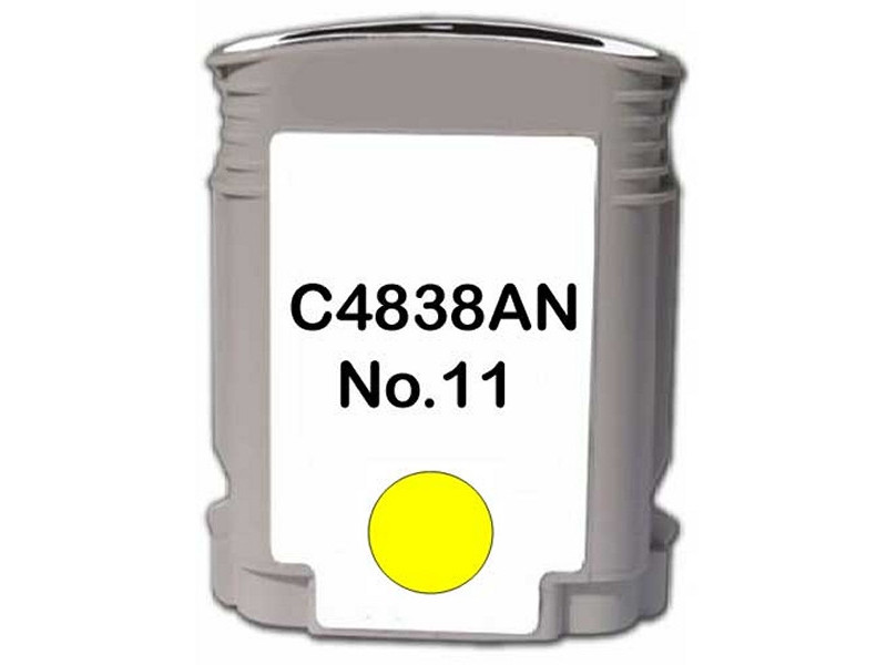 Cartouche compatible HP n°11 Jaune (C4838A)