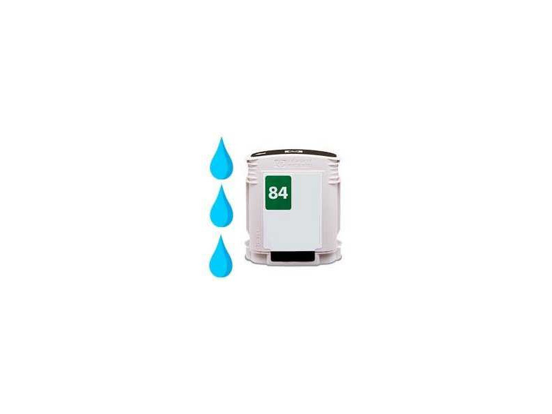 Cartouche compatible HP n°84 Cyan Clair (C5017A)