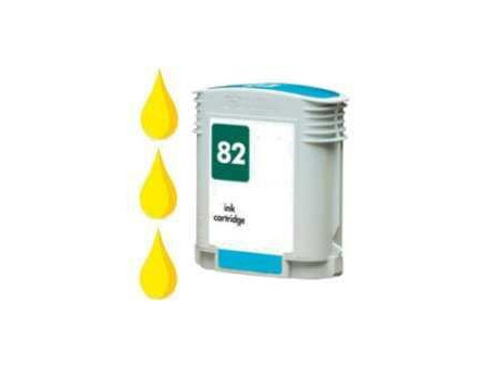 Cartouche compatible HP 82 - Jaune