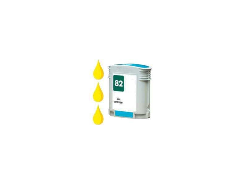 Cartouche compatible HP 82 - Jaune