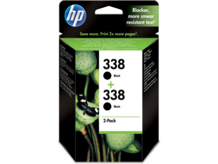 Twin Pack - Lot de 2 Cartouches HP 338 Noir